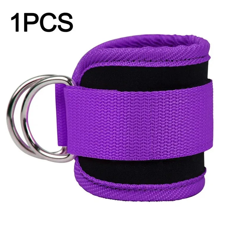 1PC Padded Ankle Straps – Double D-Ring Ankle Cuffs for Cable Machines, Fitness Leg Extensions, and Gym Workouts