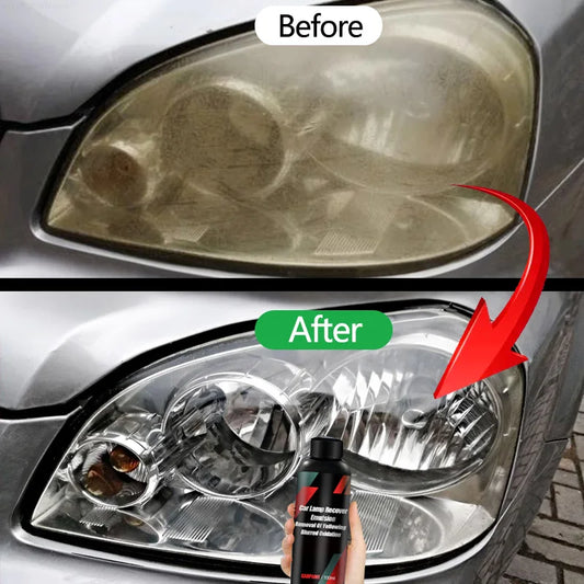 Car Headlight Restoration Kit – Polishing & Repair Kit, Headlamp Cleaner Paste, Paint Refurbish Agent for Auto Lights