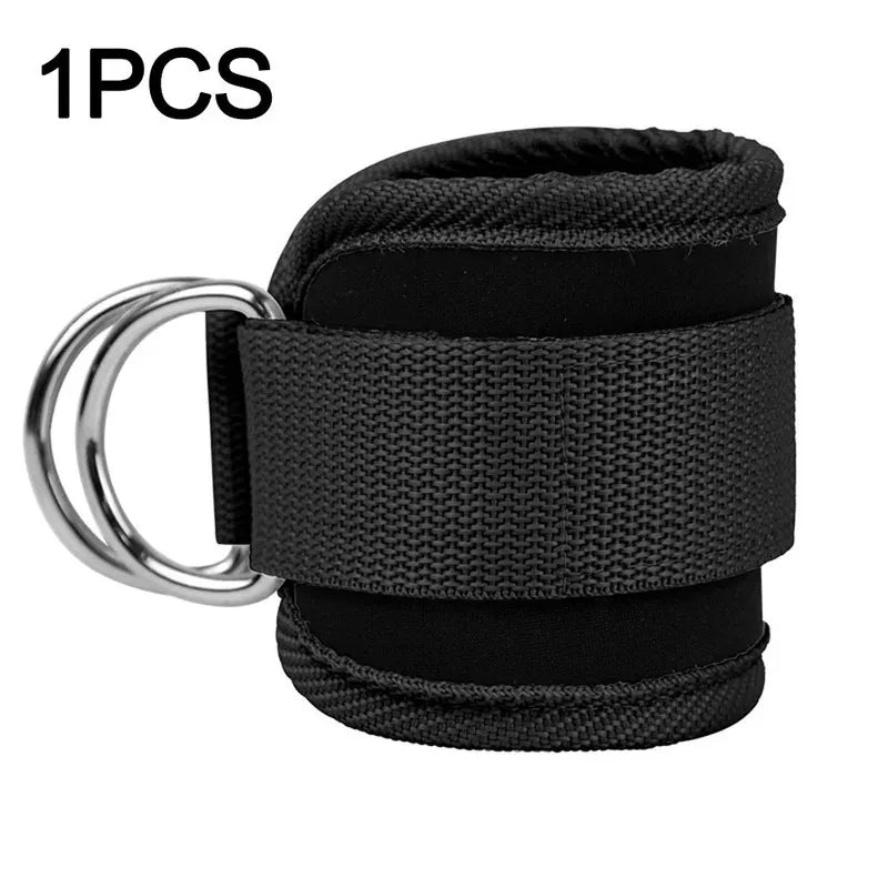 1PC Padded Ankle Straps – Double D-Ring Ankle Cuffs for Cable Machines, Fitness Leg Extensions, and Gym Workouts