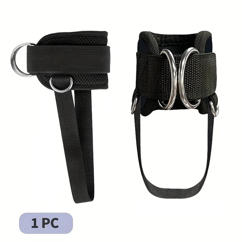 1PC Padded Ankle Straps – Double D-Ring Ankle Cuffs for Cable Machines, Fitness Leg Extensions, and Gym Workouts