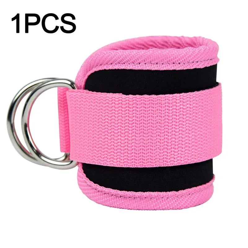 1PC Padded Ankle Straps – Double D-Ring Ankle Cuffs for Cable Machines, Fitness Leg Extensions, and Gym Workouts