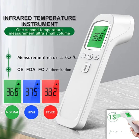 AJC Digital Infrared Thermometer – Non-Contact IR Body Temperature Scanner for Adults and Children, LCD Display