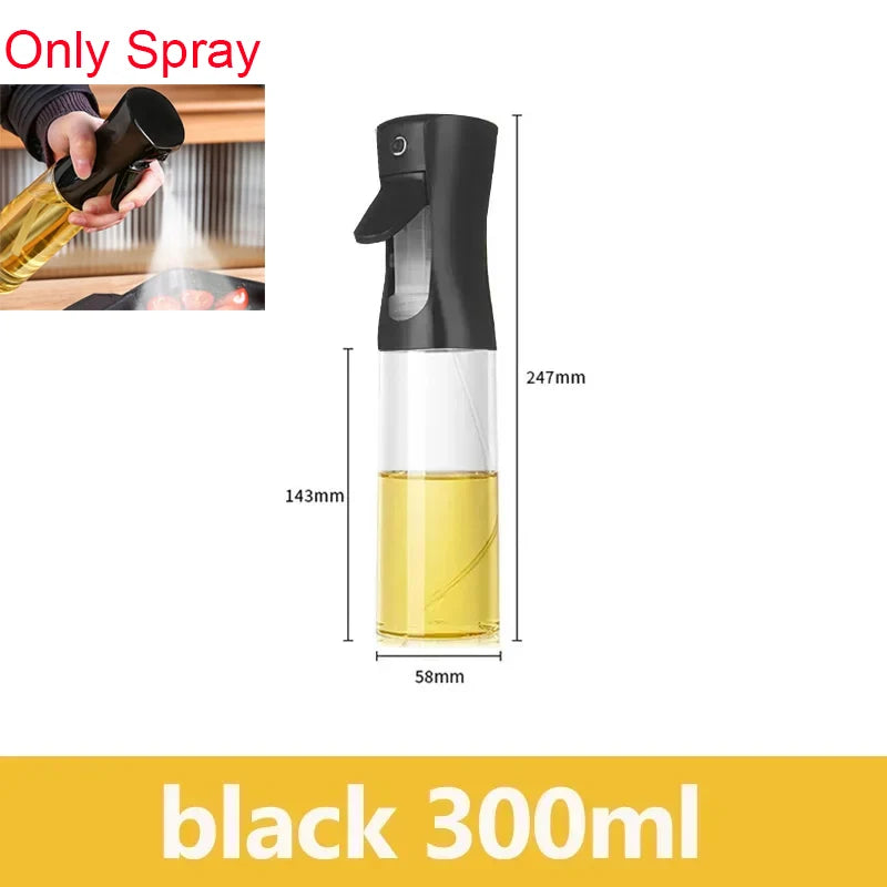 2-in-1 Oil Dispenser Sprayer – Convenient Handle for Kitchen Use, Barbecue, Air Frying, Pan Frying, and Steak Preparation