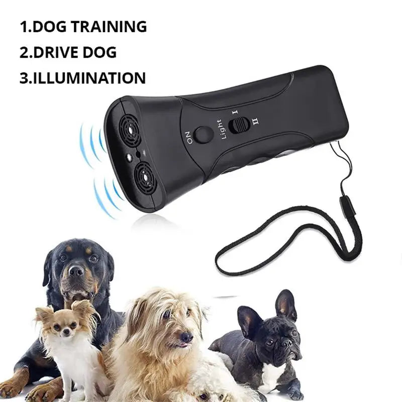 1pc Dog Repeller LED Ultrasonic From Dogs Anti Barking and Training Device