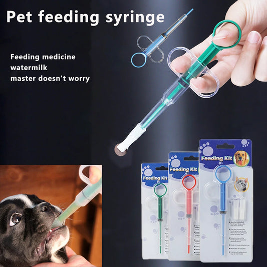 1/3/10Pcs Pet Propulsive Silicone Drug Feeder Tablet Liquid Comfortable Universal Safe Easy To Clean And Use